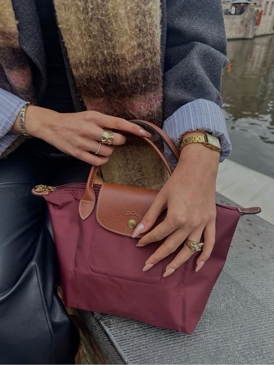 Longchamp Handbags - Longchamp Le Pliage Original Small Handbag Burgundy